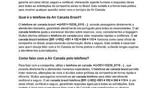 Qual é o seu número de ajuda da Air Canada?