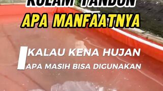 Apa itu kolam TANDONApa manfaatnyaBagaimana kalau kena HUJAN