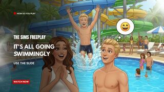 The Sims FreePlay - ITs All Going Swimmingly Use The Slide
