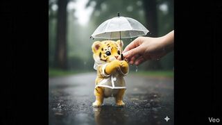 walking TOY in Rain