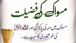 Shariat Ke Masail Seekhainمسواک کی اہمیت اور فضیلت