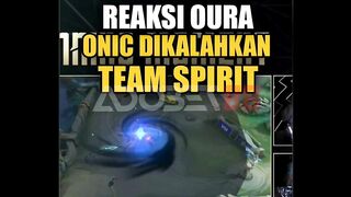 Reaksi Oura pas liat ONIC tumbang lawan Team Spirit keliatan banget.