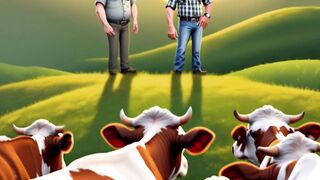 Um dia na fazenda Lula e Bolsonaro cuidando do gado