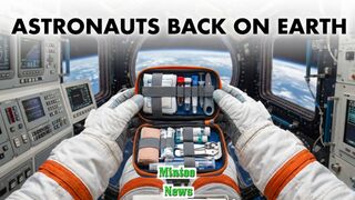 Space crew successfully returned to earth after medical evacuation