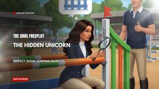 The Sims FreePlay - The Hidden Unicorn Inspect Show Jumping Gate