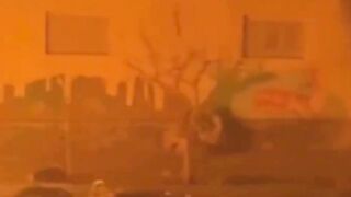 Iranian TV broadcasts footage of street fires amid night of mass protests