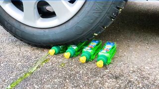 COCA COLA CANS BALLOON VS CAR, Coca Cola Zero, PowerAde, Fanta, Sprite, Fruko e Mentos Und