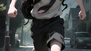 already late for his final exam