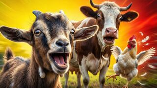 Funniest Farm Animals  Hilarious Animal Fails  Cute Moments