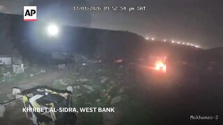 Video shows settler attack on small hamlet in Israeli-occupied West Bank.