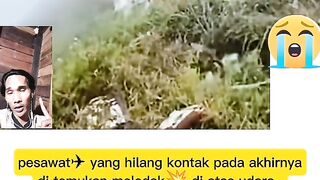 Pesawat yang hilang di temukan hancur lebur