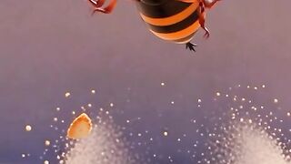 Senang karena dapat makanan