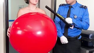 Hot girl gets her balloon popped! #shorts