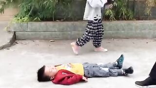 Rescue funny children with a remote-controlled heavy dump truck model#3..
