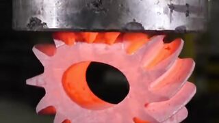 Red Steel Hydrolic Press