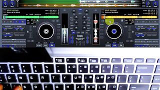 How to Scratch and Mix on Laptop using Virtual Dj (using your keyboard as a controller) #shortsfeed
