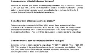 Como ligar para a Iberia em Portugal?