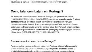 Como ligar para Latam em Portugal?