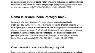 Como ligar para Iberia em Portugal rapidamente?