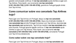 Como Ligar para Tap Airlines em Portugal facilmente?
