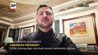 Zelenskyy warns about 'massive strike' being planned by Russia in Ukraine.