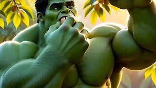 Hulk cried after seeing the squirrel's baby