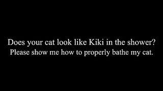 A friend's cat doesn't like baths and asked me to bathe his pet cat