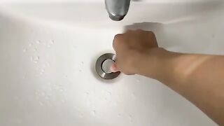 First time bathing the rescued kitten, everything went smoothly