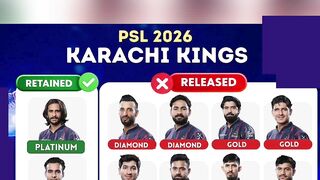 PSL Karachi King retained players #psl2026 #karachikings #shortsfeeds
