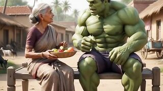Hulk with grandma funny talk