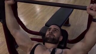 When I lowered the barbell and realized