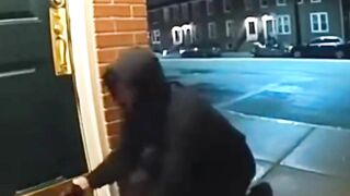 Theft Turns Into a Loud Porch Argument #CaughtonRingCamera #funnyvideo #cctvfootage