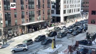 Thousands protest against ICE in Minneapolis despite subzero temperatures.