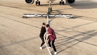 How Many People to Pull a Plane.