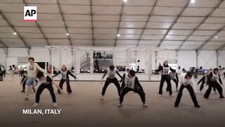 Behind the scenes at Milan Cortina Winter Olympics opening ceremony rehearsals.