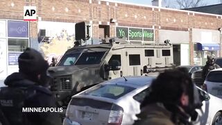 'We need people to remain peaceful,' Minneapolis police chief says after shooting.