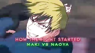 BRO DESERVED IT????|| maki vs Naoya(zenin clan) #jjkseason3 #maki #naoya #anime #amv #jjk