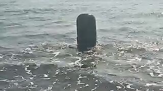 The Linga Of Lord Shiva On Sea Water