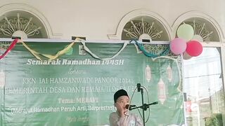 Masyaallah the beautiful voice of the child's call to prayer