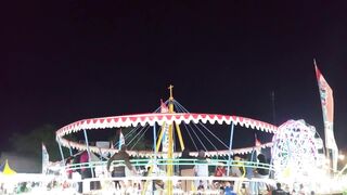 Lively Night Market with Games and Local Street Food