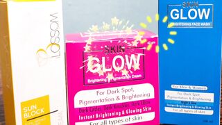 Skin Glow Brightening Pigmentation Cream and Face Wash blossom  Sun Block cream  DM for order .03215408902 whatsap  03265224907 easypaisa 0340 8005225