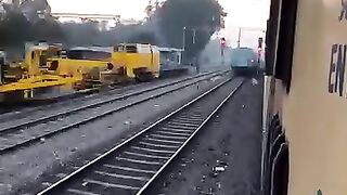 The Visual of how train changing his track on speed