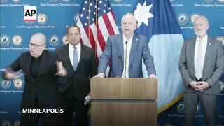 Tim Walz_ Trump needs to pull 'untrained agents' out 'before they kill another person'.
