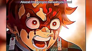 Tanjiro vs Akaza ||Anime