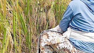 Balinese farmer tradition, unique and full of gratitude, namely mebiyukukung