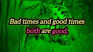 Bad times and good times