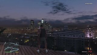 Grand Theft Auto V Franklin attacking the at his home