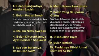 10 Keutamaan Bulan Syaaban