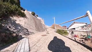 On the way to the cat meeting place on the mountain, they are spotted by a guard cat on a cliff and friends gather one after another.
