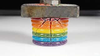 Candy Tower Crushed By Press Hydrolic